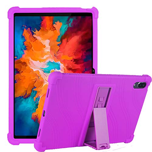 C/N Hülle für Lenovo Tab P11 Pro, Stand Silikon kinderfreundliche Stoßfest Schützend Abdeckung Hüllen für Lenovo Tab P11 Pro 11.5 (TB-J706F/TB-J706L) 2020, Lila von C/N