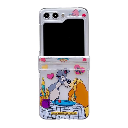 C CASESOPHY Transparente Schutzhülle für Samsung Galaxy Z Flip 5 Flip5 2023 aus weichem TPU, Motiv: Lady und der Tramp Love Dogs, Herz, Anime, Cartoon, Kinder, Mädchen, niedlich, liebenswert C CASESOPHY Transparente Schutzhülle für Samsung Galaxy Z Flip 5 Flip5 2023 aus weichem TPU, Motiv: Lady und der Tramp Love Dogs, Herz, Anime, Cartoon, Kinder, Mädchen, niedlich, liebenswert von C CASESOPHY