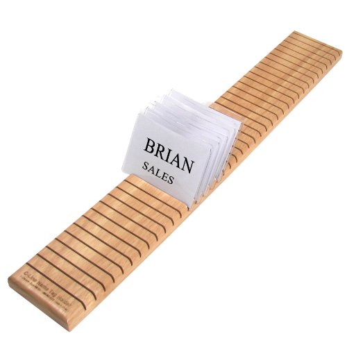 C-Line Namensschild-Halter aus Holz, Kapazität für 40 Karten, 8,9 x 1,9 x 69 cm, Eichen-Finish, je 1 Stück (98700) von C-LINE
