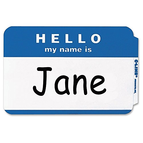 C-line Hello My Name Is Adhesive Namensschilder (CLI92235) von C-LINE