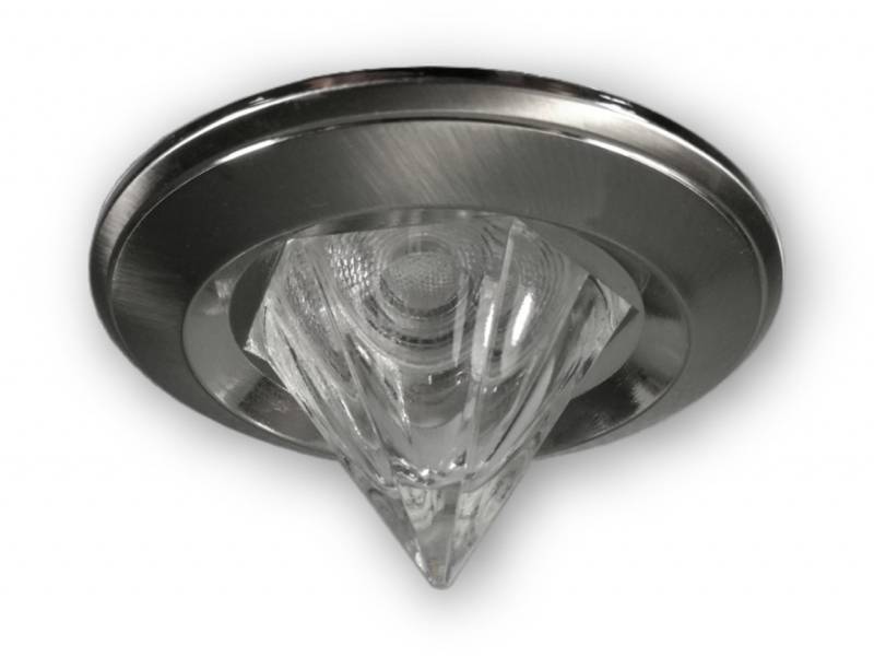 230 V LED GU10 Pyramiden Spot alu gebürstet - 7 W (PA-WW) von C-Light GmbH