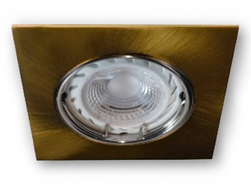 7 W LED (PA) - GU10 Strahler 0210 messing - warmweiss von C-Light GmbH
