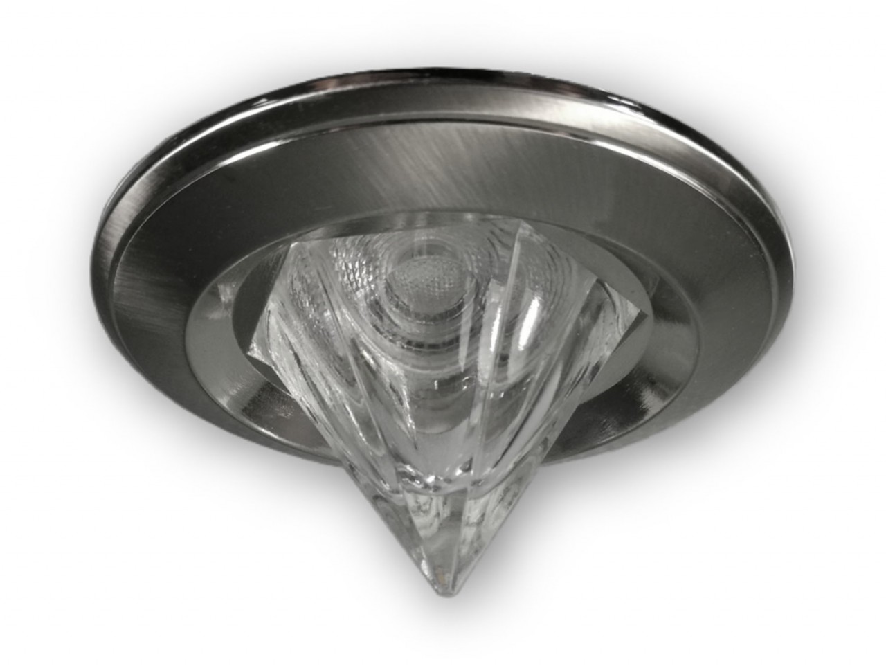 LED Pyramiden Spot 230V 3er-SET alu geb. - dimmbar GU10 7,5 W (PA-WW) von C-Light GmbH
