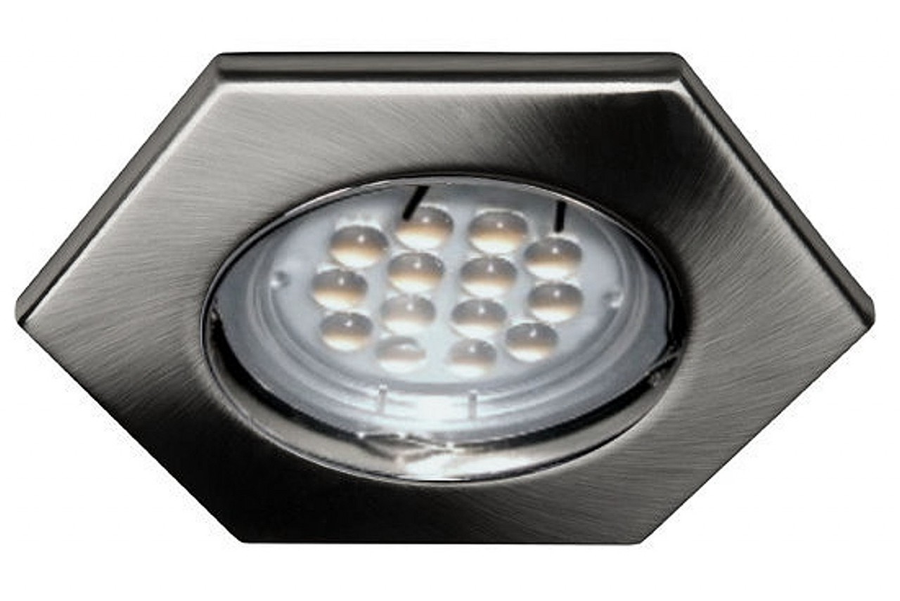LED Spot Set 6-Eck alu gebürstet 12V - 3 x 5W HL warm weiß LED Spot Set 6-Eck alu gebürstet 12V - 3 x 5W HL warm weiß von C-Light GmbH
