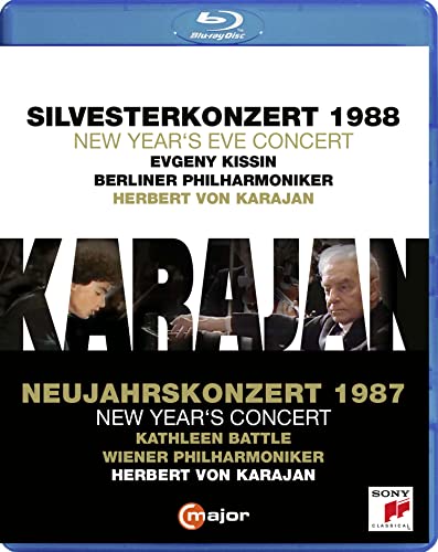 Herbert von Karajan - Neujahrskonzert, Musikverein Wien 1987 / Silvesterkonzert, Philharmonie Berlin 1988 [Blu-ray] von C Major Entertainment