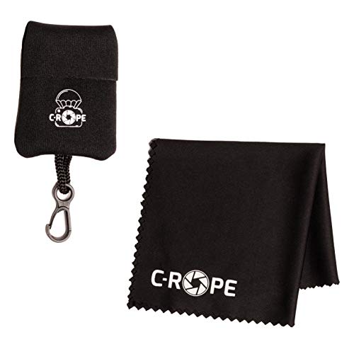 C-Rope Mikrofaser-Reinigungstuch im Aufbewahrungsbeutel für Kamera, Objektiv, Laptop als Putztuch, schwarz C-Rope Mikrofaser-Reinigungstuch im Aufbewahrungsbeutel für Kamera, Objektiv, Laptop als Putztuch, schwarz von C-Rope