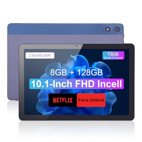 C idea 2024 Android 12-Tablets, 10,1-Zoll-Entertainment-Tablet, 8 GB RAM, 128 GB ROM, 6000 mAh Langer Standby-Modus, WiFi 5G/2,4 G, Schreib-Tablet-PC für Erwachsene und Jugendliche von C idea