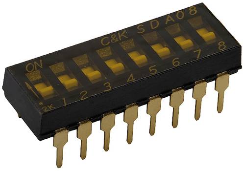 C & K Switches SDA10H0BD DIP-Schalter Polzahl (num) 10 1 St. Tube von C & K Switches