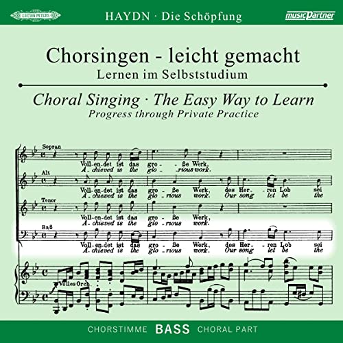 Die Schöpfung Hob.XXI:2, Chorstimme Bass, 1 Audio-CD von C. F. Peters Ltd & Co. KG