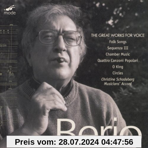Berio-Edition Vol. 1 (The Great Works For Voice) von C. Schadeberg