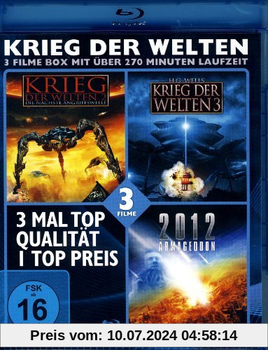 KRIEG DER WELTEN - 3 Filme Blu-ray Box (Krieg der Welten 2 +3; 2012 Armageddon) von C. Thomas Howell