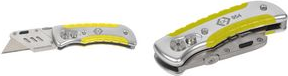 C.K Cutter, einklappbar, Klinge: 0,6 mm ergonomischer Griff aus eloxiertem Aluminium, Klingenhalter - 1 Stück (T0954) von C.K Tools