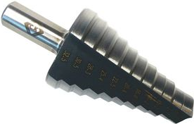 C.K HSS-Stufenbohrer, Durchmesser: 12,5 bis 32,5 mm Größen: 12,5 / 12,7 / 15,2 / 16,2 / 18,6 / 20,4 / 22,5 / - 1 Stück (T3012) von C.K Tools