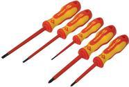 C.K Schraubendreher-Satz Triton 5-teilig, Schlitz-Phillips bestehend aus: Schlitz 2,5 x 75 - 4,0 x 100 - 5,5 x 125 mm, (T4728) von C.K Tools
