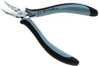 C.K Tools ESD-sichere Zange, Spitzzange, Gebogen/Glatt, 130mm (T3767D 120) von C.K Tools
