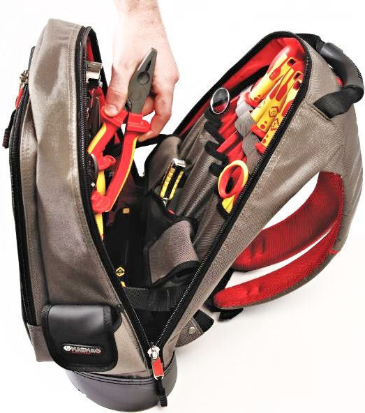 C.K Tools MA2635 - Schwarz - Grau - Rot - Polymer - Fronttasche - Seitentasche - Reißverschlusstasche - Reißverschluss (MA2635) von C.K Tools