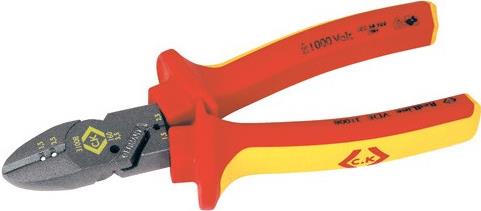 C.K Tools RedLine - Side-cutting pliers - Chrom-Vanadium-Stahl - Rot/Gelb - 16 cm (431008) von C.K Tools
