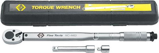 C.K Tools T4463 - Klick-Drehmomentschlüssel - Mechanisch - 1/2  - 42 - 210 Nm - Silber (T4463) von C.K Tools