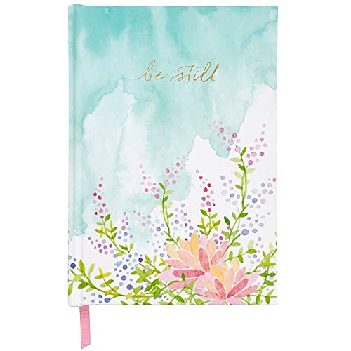 C.R. Gibson Floral Watercolor ''Be Still'' Notizbuch für Damen, Hardcover, 15,2 cm B x 21,6 cm L, 160 Seiten von C.R. Gibson