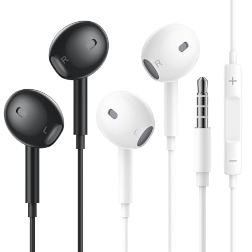 2 Pack Kopfhörer mit Kabel,In Ear Kopfhörer mit Kabel Ohrhörer mit Mikrofon und Lautstärkeregler,3.5mm Kopfhörer Klinkenstecker für iPhone iPadPro Samsung Android MP3 Tablets Laptops und mehr Gerät 2 Pack Kopfhörer mit Kabel,In Ear Kopfhörer mit Kabel Ohrhörer mit Mikrofon und Lautstärkeregler,3.5mm Kopfhörer Klinkenstecker für iPhone iPadPro Samsung Android MP3 Tablets Laptops und mehr Gerät von C2G