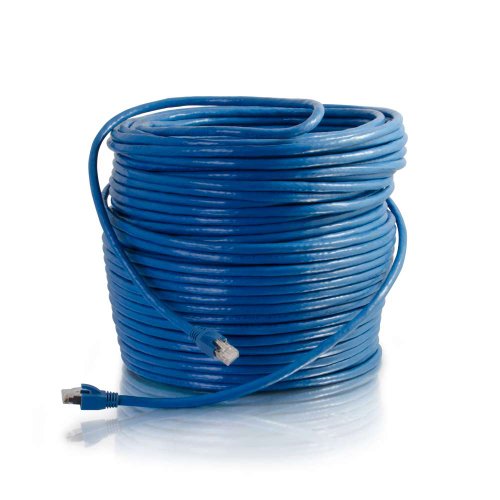 C2G/ Cables To Go Legrand Cat6 Ethernet-Kabel, Snagless, ungeschirmtes Cat6-Patchkabel, blaues Netzwerk-Patchkabel, 90 m, snagless STP Ethernet-Kabel, 1 Stück, 43124 von C2G