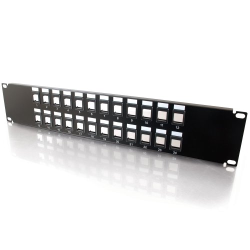 C2G/Cables To Go 03859 24-Port Blank Keystone/Multimedia Patch Panel schwarz C2G/Cables To Go 03859 24-Port Blank Keystone/Multimedia Patch Panel schwarz von C2G