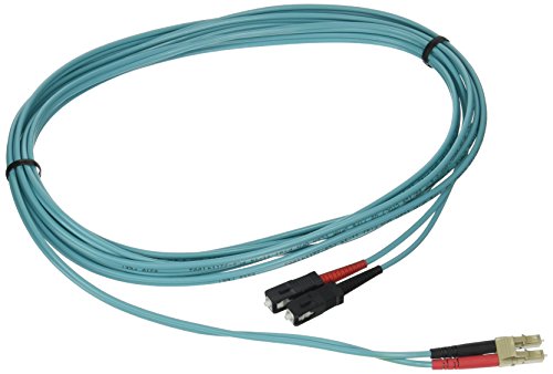 C2G/Cables to Go 21618 10 GB LC/SC Duplex 50/125 Multimode Fiber Patch Cable (4 Meters, Aqua) von C2G