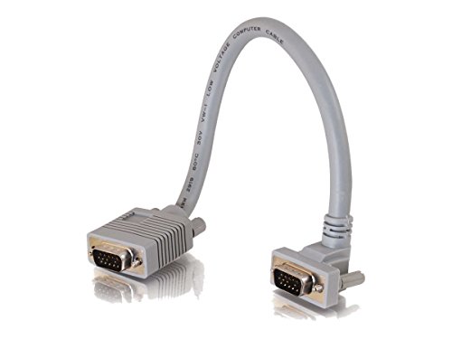 C2G 0,5M Premium HD15 SXGA VGA auf VGA Monitorkabel mit 90-Grad-Stecker. VGA-Stecker auf VGA-Computerkabel mit 90-Grad-Winkel C2G 0,5M Premium HD15 SXGA VGA auf VGA Monitorkabel mit 90-Grad-Stecker. VGA-Stecker auf VGA-Computerkabel mit 90-Grad-Winkel von C2G