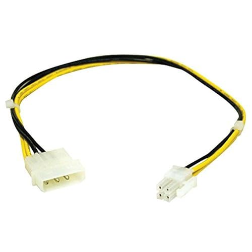 C2G 0. 25m ATX Strom Supply to Pentium 4 Strom Adapter Kabel, Molex LP4 weibliche to P4 mannlichen Connection, 81862 von C2G