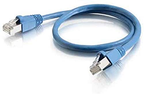 C2G 0. 5M Blau CAT6A Ethernet Gigabit LAN Netzwerkkabel (RJ45) Vernickeltes und kupfergeflochtenes Patch UTP Kabel von C2G