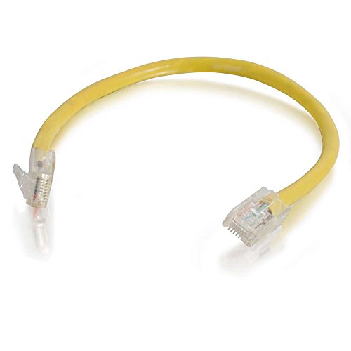 C2G 0. 5M Cat5e Ethernet RJ45 Hohe Geschwindigkeit Netzwerkkabel, LAN Leitung GELB Cat5e PVC UTP Patch Kabel von C2G