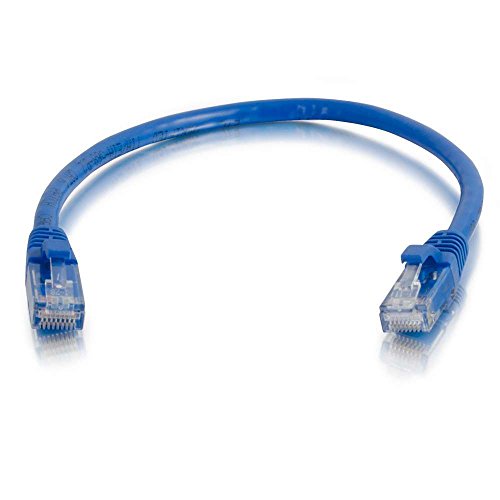 C2G 0. 5M Schwarz CAT6 Ethernet Gigabit Lan Netzwerkkabel (RJ45) Patchkabel, UTP, kompatibel mit CAT. 5, CAT. 5e und CAT. 7. von C2G