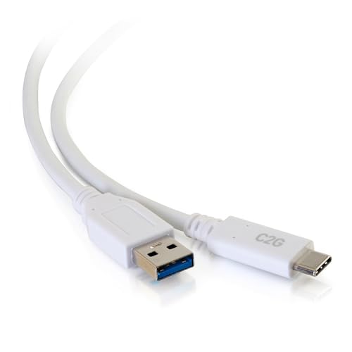 C2G 0.9M USB-C® Male to USB-A Male Cable - USB 3.2 Gen 1 (5Gbps) Compatible with Samsung Galaxy S10, S9, MacBook, Huawei P10, P9, Sony XZ, HTC 10 and More von C2G
