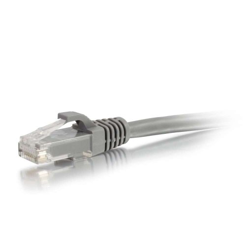 C2G 00669 Cat6a Kabel, snagless, ungeschirmtes Ethernet-Netzwerk-Patchkabel, grau (7,62 m) von C2G