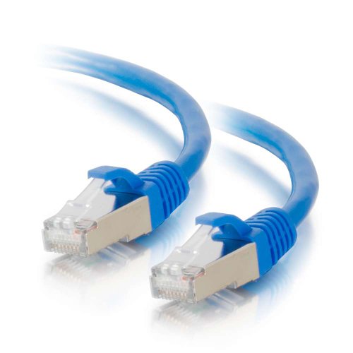 C2G 00803 Cat6-Kabel – snagless geschirmtes Ethernet-Netzwerk-Patchkabel, blau (15 Fuß, 4,57 m) von C2G