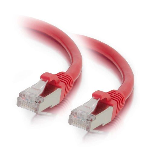 C2G 00855 Cat6-Kabel – snagless geschirmtes Ethernet-Netzwerk-Patchkabel, Rot (6,09 m) von C2G