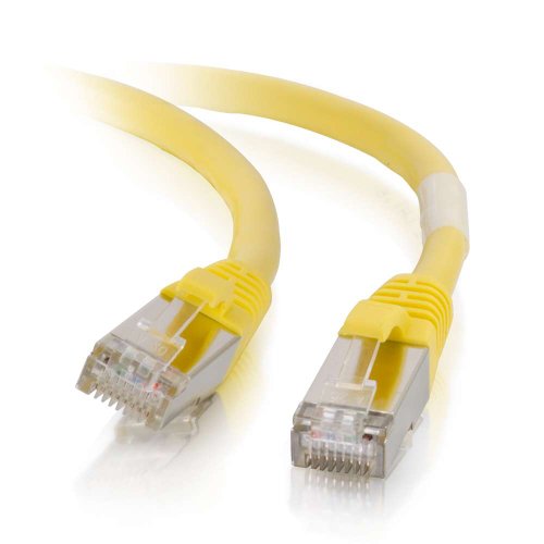C2G 00863 Cat6-Kabel – snagless geschirmtes Ethernet-Netzwerk-Patchkabel, gelb (5 Fuß, 1,52 m) von C2G