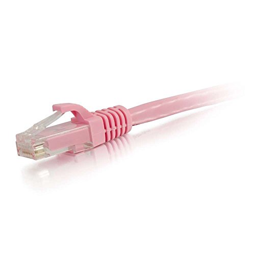 C2G 04060 Cat6-Kabel – Knickschutz, ungeschirmt, Ethernet-Netzwerk-Patchkabel, Pink, 15,24 m von C2G