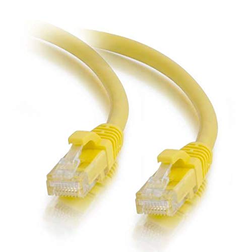 C2G 1. 5M Cat5e Ethernet RJ45 Hohe Geschwindigkeit Netzwerkkabel, LAN Leitung Snagless UTP LSZH-Gelb von C2G