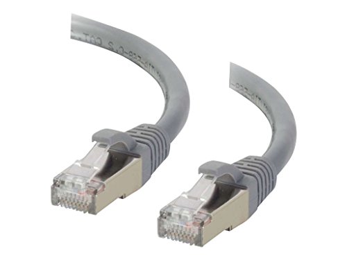 C2G 1. 5M Grau CAT6A Ethernet Gigabit LAN Netzwerkkabel (RJ45) Vernickeltes und kupfergeflochtenes Patch UTP Kabel von C2G