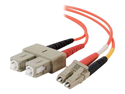 C2G 10m Glasfaser/Glasfaserkabel fàur Fast Ethernet, Fibre Channel, ATM und Gibabit Patchkabel LSZH LC/SC Duplex Multimode 50/125 MM von C2G