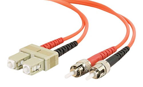 C2G 10m Glasfaser/Glasfaserkabel fàur Fast Ethernet, Fibre Channel, ATM und Gibabit Patchkabel SC/ST LSZH Duplex Multimode 50/125 Glasfaserkabel von C2G