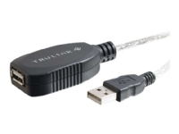 C2G 12m USB 2.0, 12 m, USB A, USB A, USB 2.0, Männlich/Weiblich, Weiß von C2G