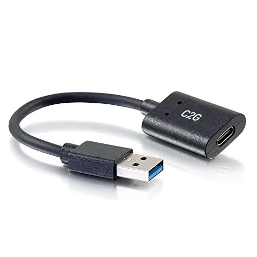 C2G 15CM USB-C weibliche to USB-A mannlichen SuperSpeed USB 5Gbps Adapter Converter, Compatible with Smartphones, Tablets and Laptops von C2G