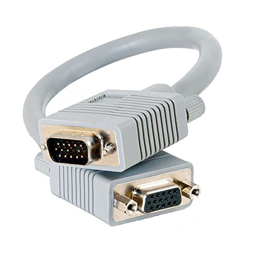 C2G 15M Premium VGA-Kabel, VGA-Stecker auf Buchse Video-Koaxialkabel HD15 SXGA-Monitorkabel, kompatibel fàur Computer, Projektoren, HDTVs und Displays von C2G