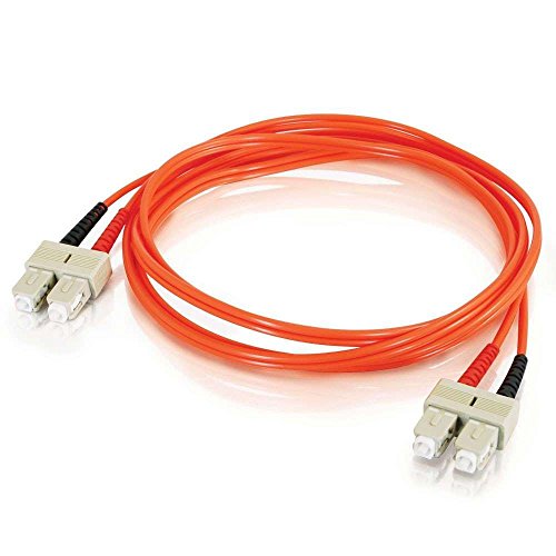 C2G 15m Glasfaser/Glasfaserkabel fàur Fast Ethernet, Fibre Channel, ATM und Gibabit Patchkabel SC/SC LSZH Duplex Multimode 50/125 Glasfaserkabel von C2G