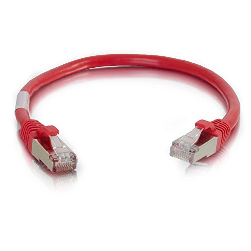 C2G 1M Cat5e Ethernet Netzwerk-Patchkabel (STP) gebootet & geschirmt ROT von C2G