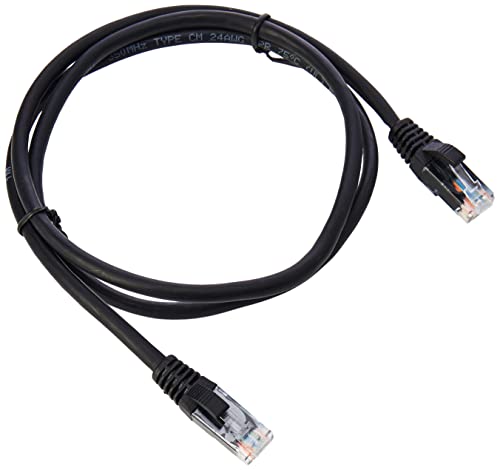 C2G 1M Cat5e Ethernet RJ45 Hohe Geschwindigkeit Netzwerkkabel, LAN-Leitung Snagless UTP LSZH-BLK von C2G