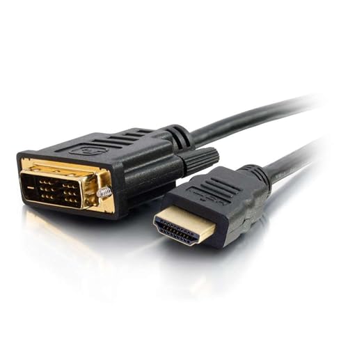 C2G 1M HDMI-zu-DVI-D-Hochgeschwindigkeits-Digitalvideokabel, DVI-zu-HDMI-Monitor-Adapterkabel, Full 1080p HD, geeignet für PS4, Raspberry Pi, Roku, Xbox One und mehr von C2G