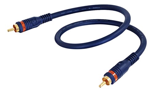 C2G 1M Velocity RCA zu RCA S/PDIF Digital Audio Coax Kabel Geeignet fàur Surround Sound System, Vorverstärker, Heimkino, HDTV, Hi-Fi Systeme, Soundbar, DJ Equipment und mehr von C2G